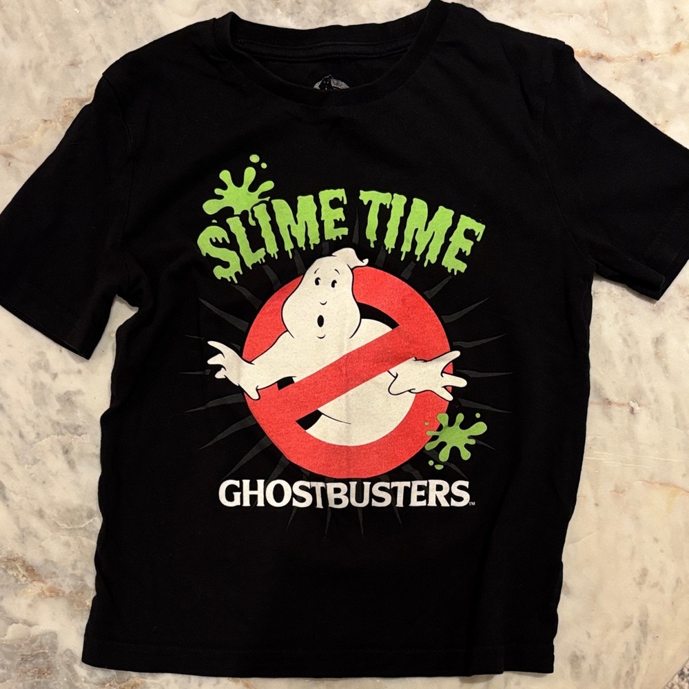 Ghostbusters Slime Time Black T-Shirt